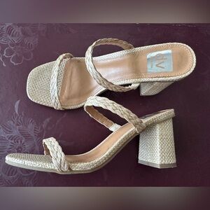 Dolce Vita Woven Natural Heels “Halsty”